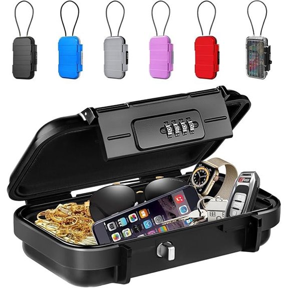 BKNOOU Portable Waterproof Anti-Theft Safe with Chain