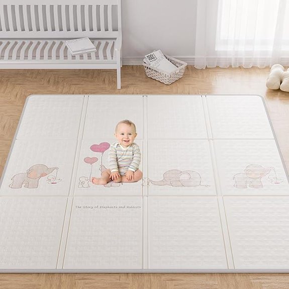 Baby Play Mat Waterproof Reversible 59x59 Inches