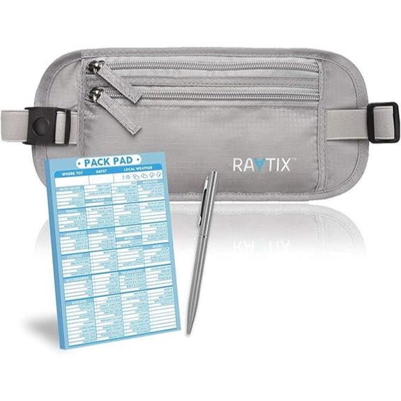 RFID Travel Money Belt with Waterproof Fanny Pack