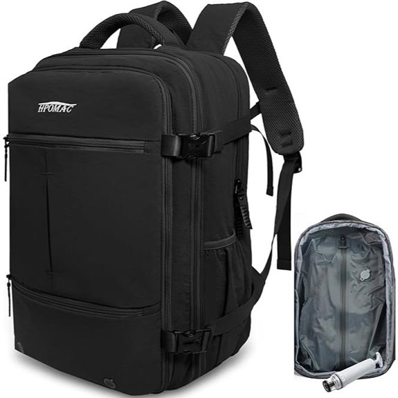 Travel Backpack with Vacuum System and Waterproof Storage