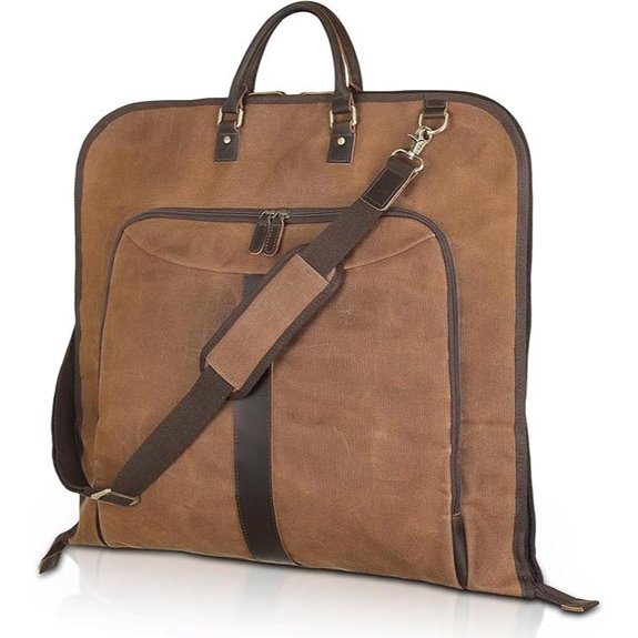 Polare Waxed Canvas Garment Travel Bag with Cover