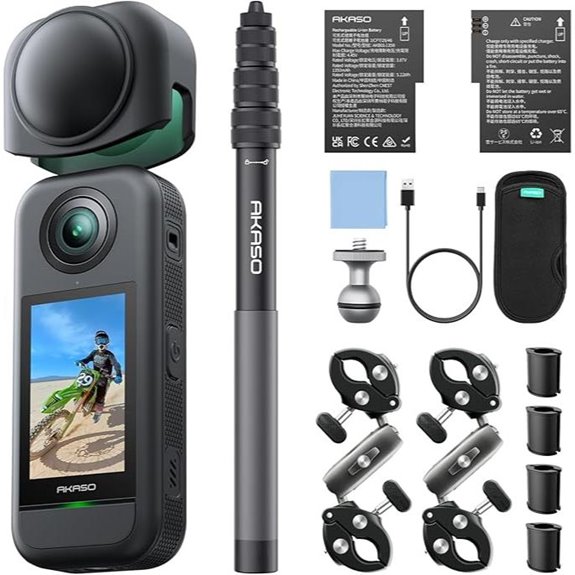 AKASO 360° Weatherproof Action Camera with AI Tracking