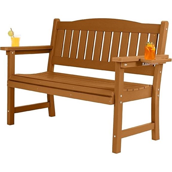 2-Person Weatherproof Outdoor Garden Bench
