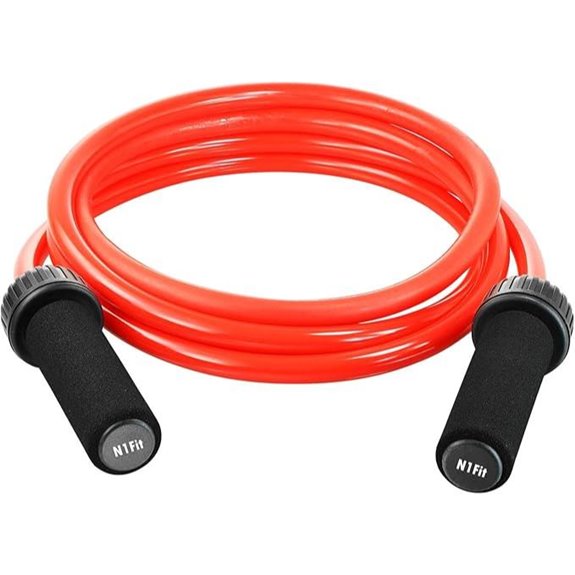 Weighted Jump Rope with Foam Handles for Fitness