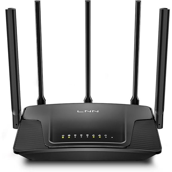 LNN Wi-Fi 6 Router 3000Mbps Dual Band FCC Certified