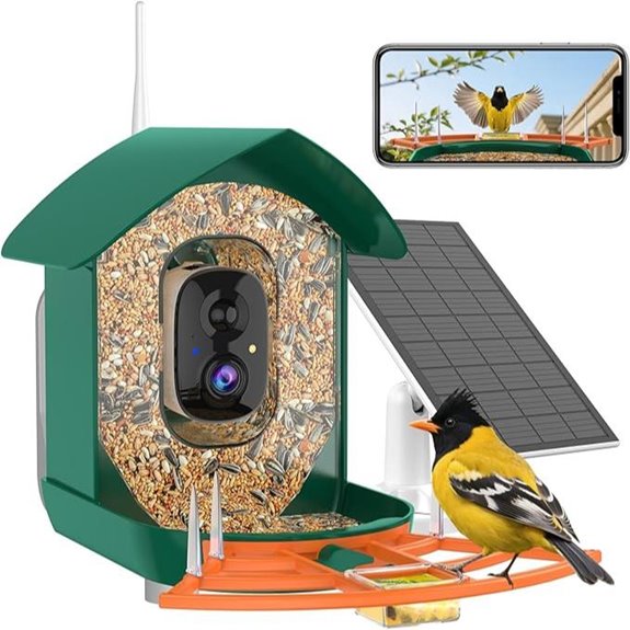 Smart Bird Feeder with Camera and Night Vision