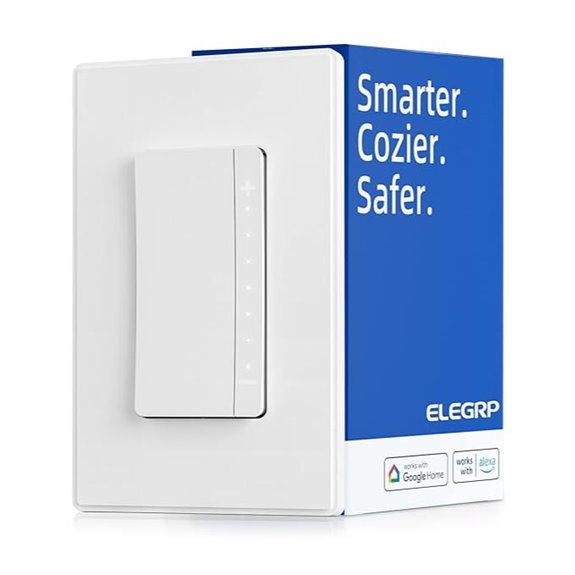 ELEGRP Wi-Fi Dimmer Light Switch Alexa & Google Compatible
