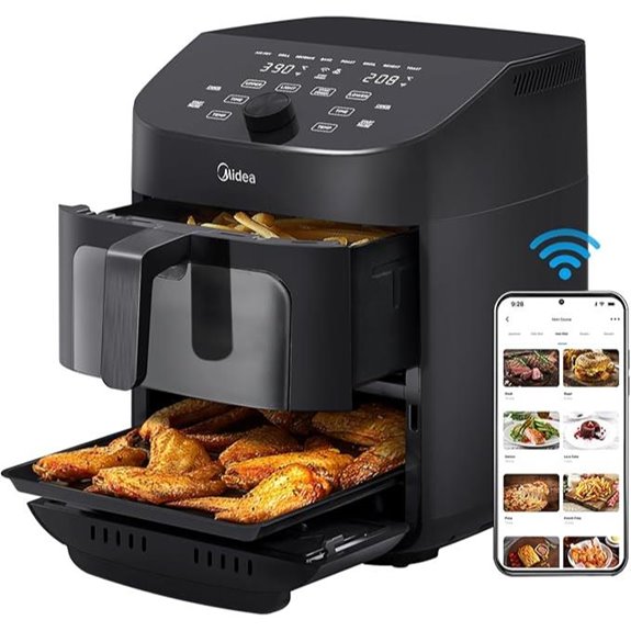 wi fi enabled dual basket air fryer