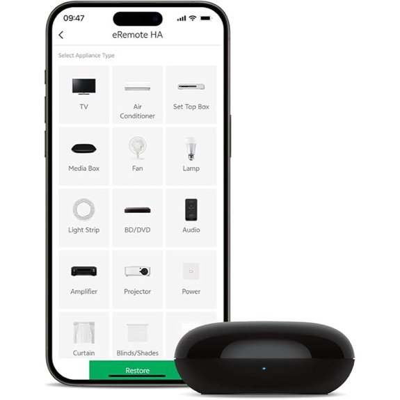 eRemote Hub Wi-Fi IR Universal Remote with Alexa Support