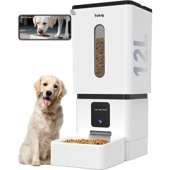 Automatic Dog Feeder with Camera and WiFi Control