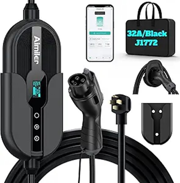 Level 2 EV Charger with WiFi 25ft Cable