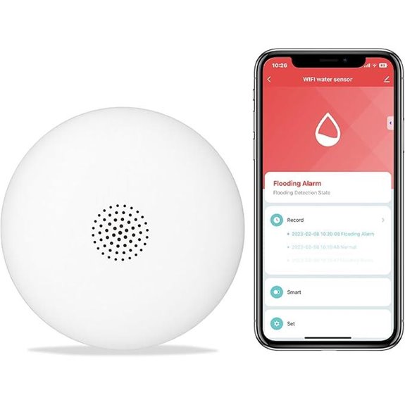 HEIMAN WiFi Water Leak Detector with App Alerts