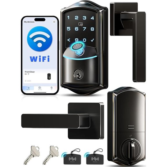Veise VE027-L WiFi Smart Door Lock with Handle