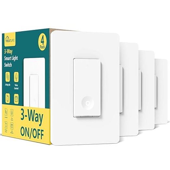Treatlife 3-Way WiFi Smart Switch (4 Pack)