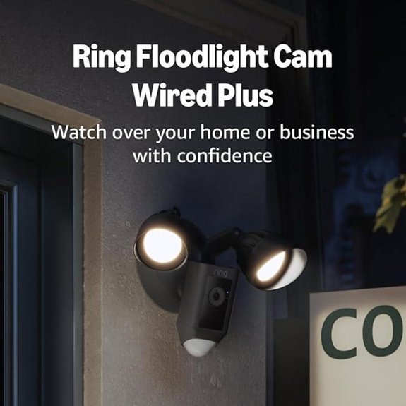 Ring Floodlight Cam Wired Plus with 1080p HD Video