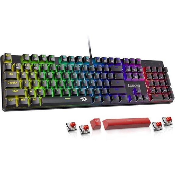 Redragon Wired Mechanical Gaming Keyboard with Backlit