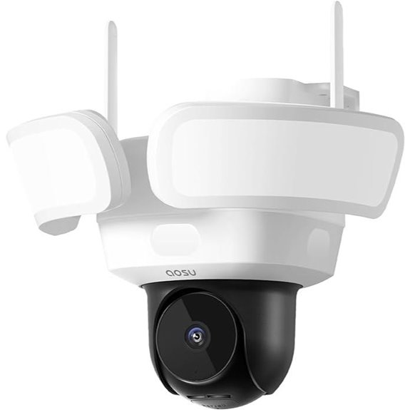 aosu Wired Floodlight Camera with 360° Coverage