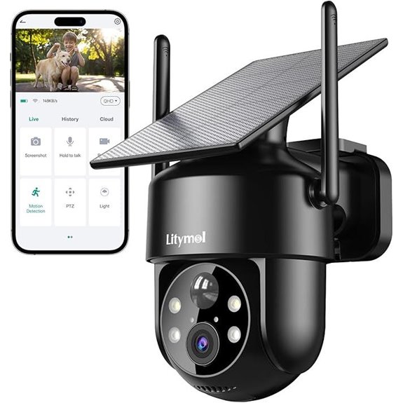 Wireless Outdoor 2K WiFi Security Cameras with Night Vision