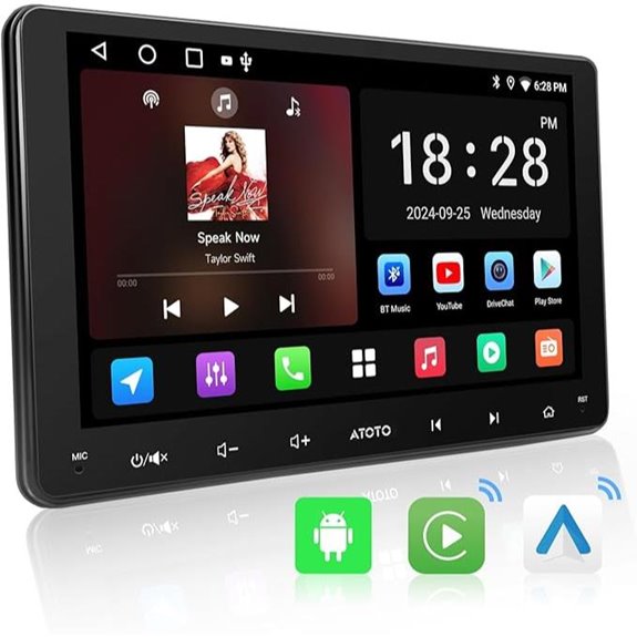 9-Inch Wireless Car Stereo with CarPlay & GPS