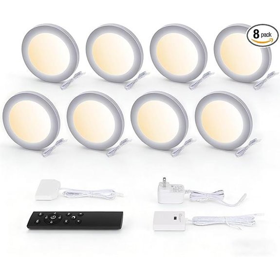 Smart LED Puck Lights with App Voice Remote Control