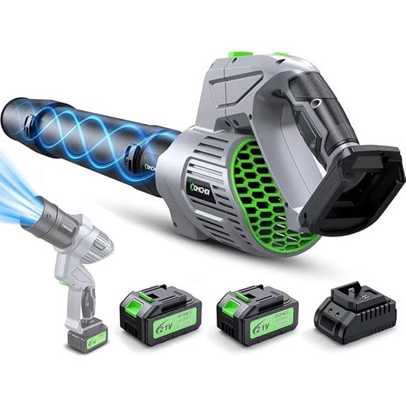 Cordless Electric Leaf Blower with 2 Batteries