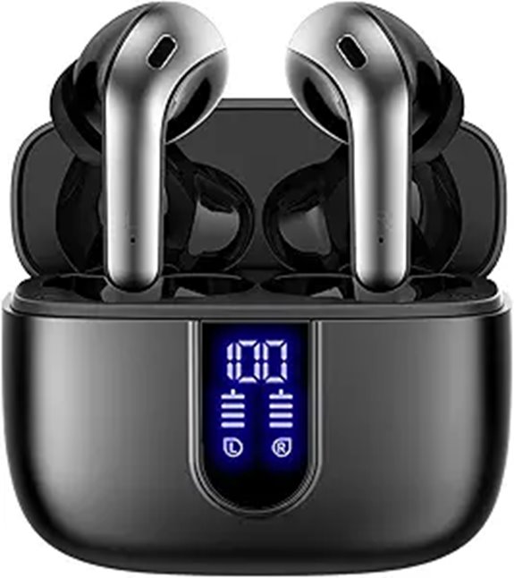 TAGRY True Wireless Bluetooth Earbuds with LED Power