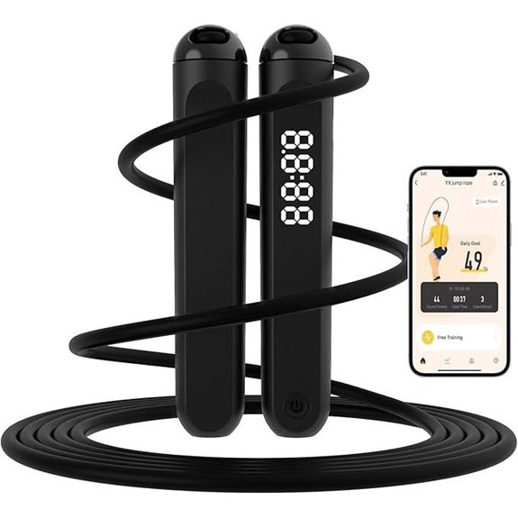 Jump Rope with Counter App Tangle-Free for Fitness
