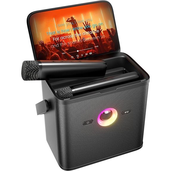 Ikarao Karaoke Machine with Microphones and WiFi