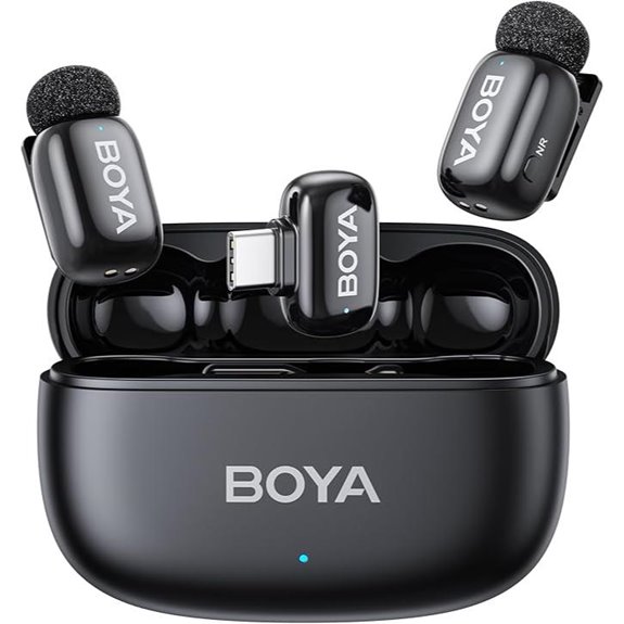 BOYA Mini 2 Wireless Lavalier Microphones with App