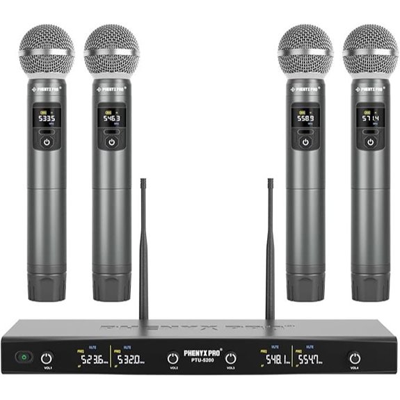 Phenyx Pro Wireless Microphone System (4 Mics)