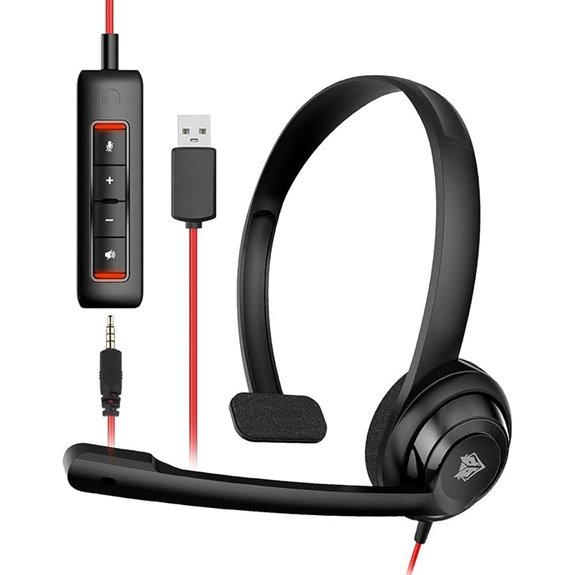 NUBWO HW02 USB Headset with Mic and Noise Cancellation