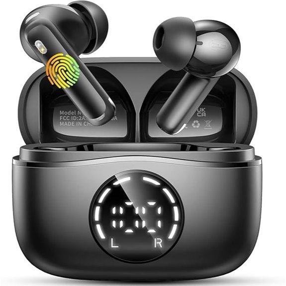 Wireless Bluetooth Earbuds with Noise Cancelling and Waterproof