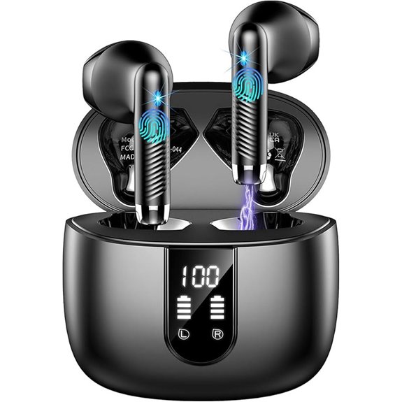 Wireless Bluetooth Earbuds with Noise Cancelling & Waterproof