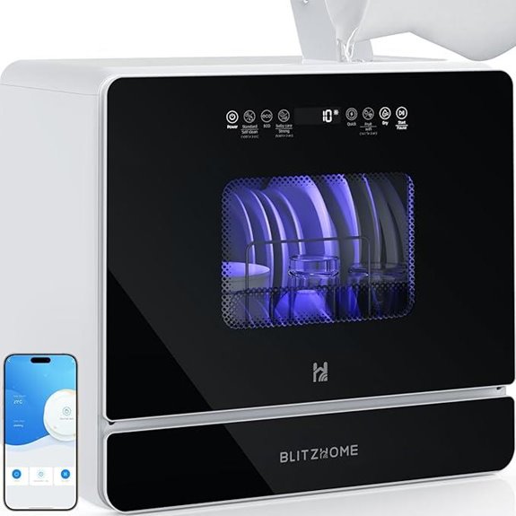 wireless portable dishwasher features