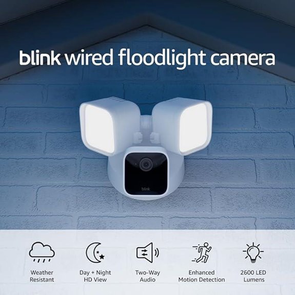 Blink Wired Floodlight Camera with Siren and HD View