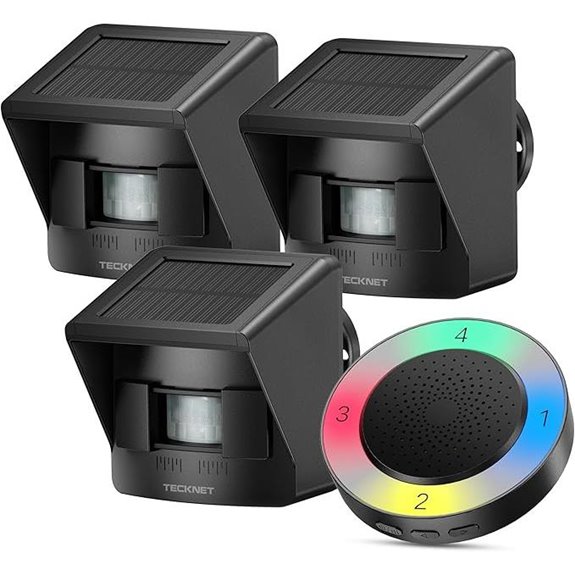 TECKNET Solar Wireless Driveway Alarm System