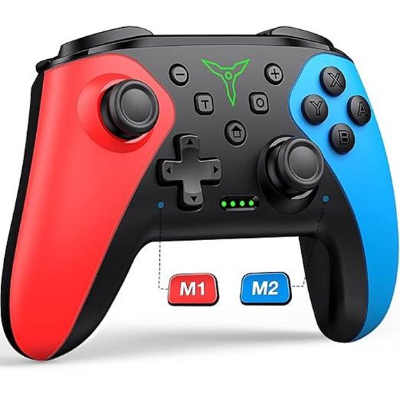 Wireless Nintendo Switch Controller with Turbo & Touch Back