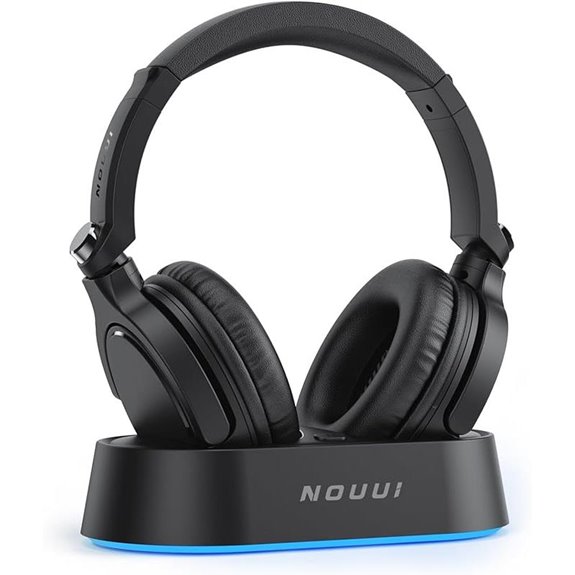 Wireless TV Headphones with Transmitter and Long Battery