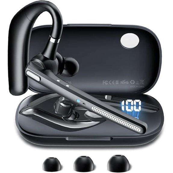 Bluetooth Headset V5.3 Wireless Earbuds with Charging Case