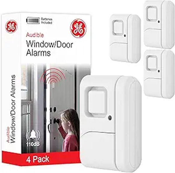 GE 4-Pack Wireless Window & Door Alarm System