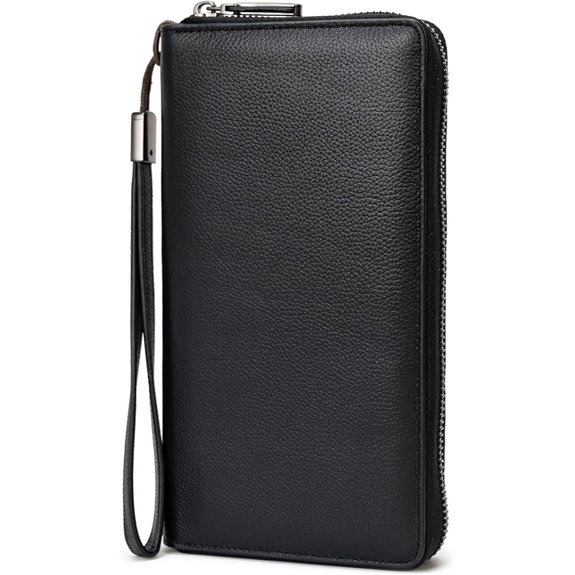 Bveyzi Women's RFID Blocking Leather Wallet & Wristlet