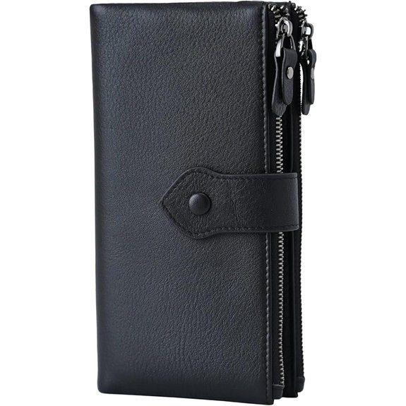Bveyzi Women's RFID Blocking Leather Bifold Wallet