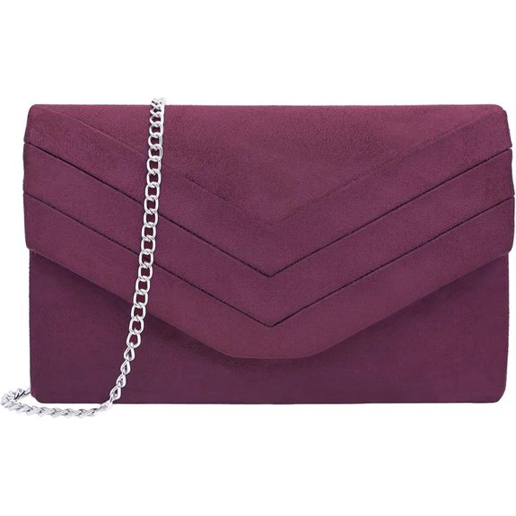 Milisente Women's Suede Envelope Evening Bag