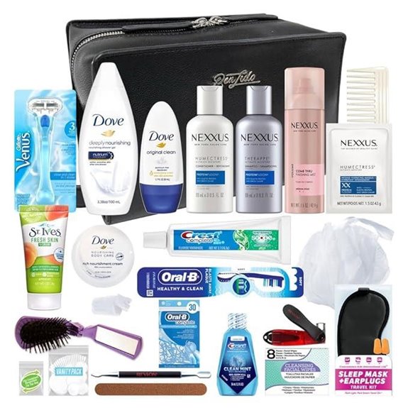 Convenience Kits Women's Travel Set with Toiletry Bag