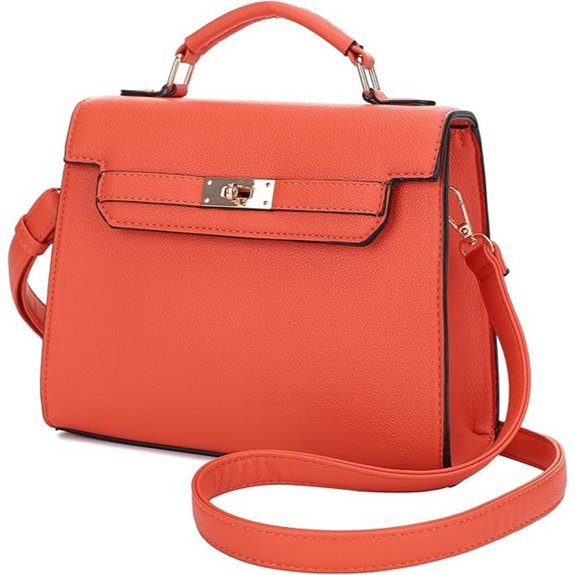 EVVE Women's Pebbled Leather Crossbody Satchel