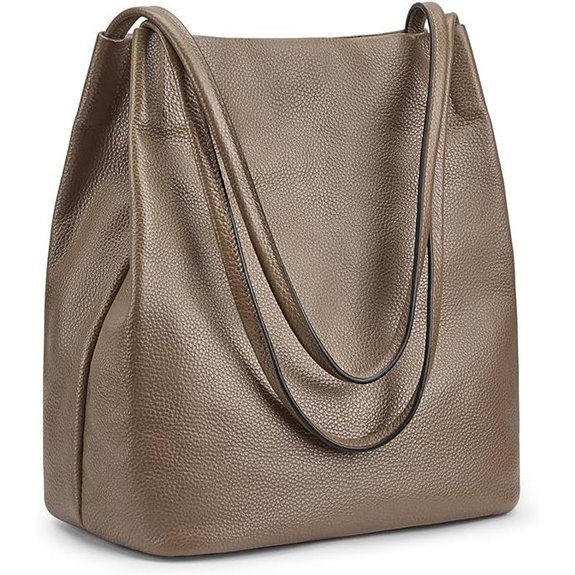 Kattee Women's Genuine Leather Tote Shoulder Bag