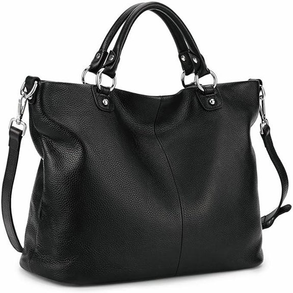 Kattee Women's Soft Leather Tote Bag Top Satchel Purses and Handbags