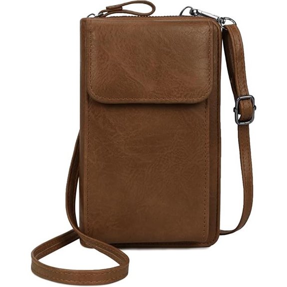 Women Leather Crossbody Phone Wallet Bag