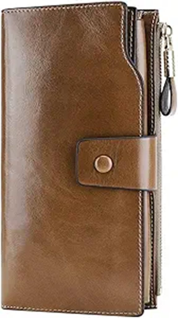 Itslife Women's RFID Leather Clutch Wallet