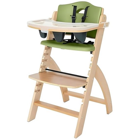 Abiie Beyond Junior Wooden High Chair with Tray